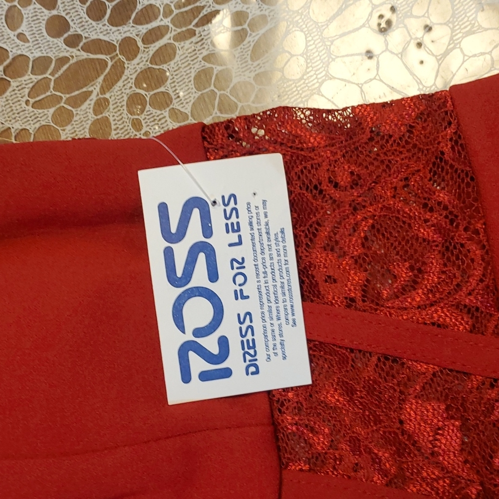 NWT Crystal Doll Sexy Red Dress. - Picture 7 of 10